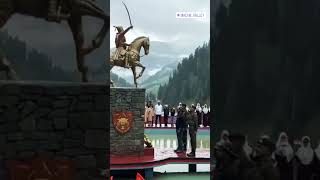 Chatrapati Shiva ji maharaj statue in Kashmir🙏music song shivajimaharaj kashmir viralvideo [upl. by Chaney]