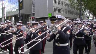 Streetparade Rotterdam 2015 Marinierskapel [upl. by Brackett370]