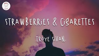 Troye Sivan  Strawberries amp Cigarettes Lyric Video [upl. by Herm571]