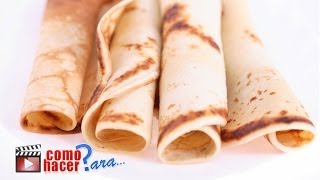 Cómo Hacer Panqueques  Receta Masa de panqueques fácil y rápida [upl. by Elades]