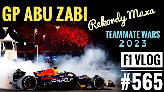 F1 Vlog 565 GP Abu Zabi  wszystkie rekordy Maxa Niesłuszna kara Pereza Teammate wars 23 bilans [upl. by Suhsoj594]