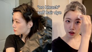 Dyeing Hair from Black to Ash Brown  NO Bleach  Styling Tips [upl. by Nolte]