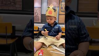 Its Burger time 🍔 🥰🤣 shorts comedy ytshorts cutebaby trending viral funnyvideo [upl. by Quiteri]