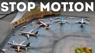 1400 Scale Model Airport Stop Motion [upl. by Idola]