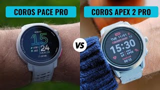 Coros Pace Pro VS COROS APEX 2 Pro [upl. by Halik]