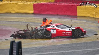 12h SpaFrancorchamps 2024  BIG CRASHES  By La Sangle [upl. by Ulick]