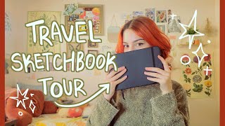 solo travel sketchbook tour 2023 ✈️✨ [upl. by Nelram]