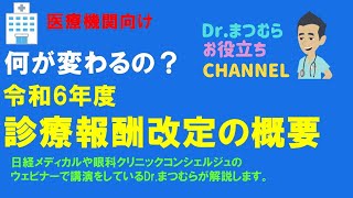 令和６年度（2024年）診療改定について（開業医・クリニック向け） [upl. by Ronda]