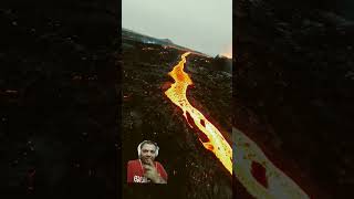 Drone VS Volcana fpv drone volcano iceland viralshorts trending [upl. by Etiragram]