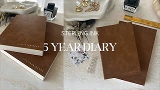 5 Year Diary Sterling Ink  Unboxing [upl. by Galen309]