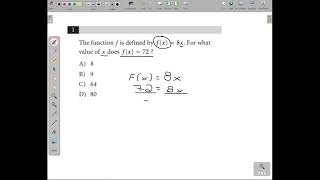 SAT MATH Practice Test 6 1 [upl. by Jilli]