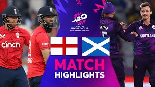 England vs Scotland Highlights  ICC T20 World Cup Match 6  Eng vs Sco Highlights [upl. by Cammy312]