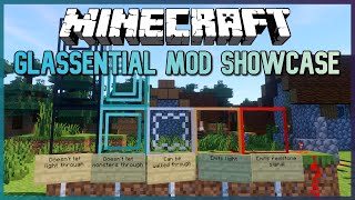 Minecraft Unique New Glass  Glassential Mod Showcase 1161 [upl. by Pepillo]