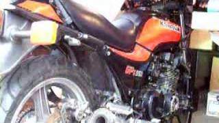 1985 GPz550 Engine Running [upl. by Idnal]