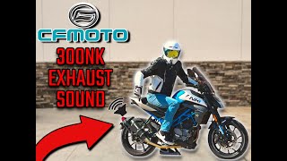 CFMOTO 300NK EXHAUST SOUND USA  BEST EXHAUST CFMOTO 300NK  STOCK VS AFTERMARKET EXHAUST 300NK [upl. by Bowen293]