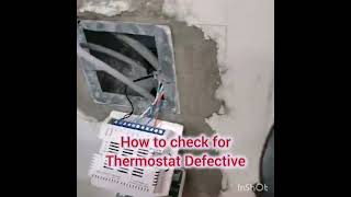 WHY IS MY THERMOSTAT NOT WORKING HOW TO FIX l thermostat defective hvacwork howtofix [upl. by Avuha]