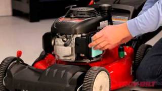 How to change the air filter  TroyBilt walkbehind lawn mower [upl. by Solley]