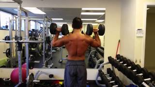 Shoulder Press Drop Sets  Trainer Jo [upl. by Jaf]