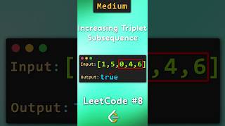 Increasing Triplet Subsequence Çözümü  LeetCode 75 [upl. by Aneeres]