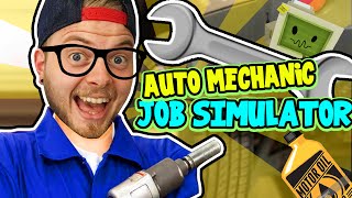 SquiddyPlays  JOB SIMULATOR HTC Vive  AUTO MECHANIC [upl. by Salohci]