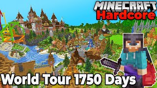 Touring my 1750 Day Hardcore Survival Minecraft World Download [upl. by Schreck]