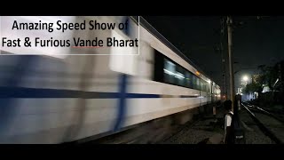 High Speed 130 KmHR Vande Bharat amp Shatabdi Exp glide past with infrangible pace amp mad Horn [upl. by Joanie]