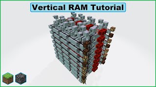 Vertical RAM Tutorial  Minecraft Bedrockjava [upl. by Mycah]