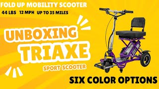 Unboxing 20242025 Triaxe Sport Recreational Mobility Scooter [upl. by Odericus]