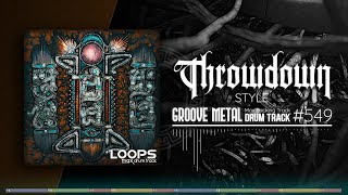 Groove Metal Drum Track  Throwdown Style  175 bpm [upl. by Zina465]