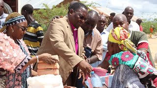 Presiding Bishop Methodist Church Of Kenya Isaiah Deye Launches Relief Food Distribution Tanariver [upl. by Siramad]