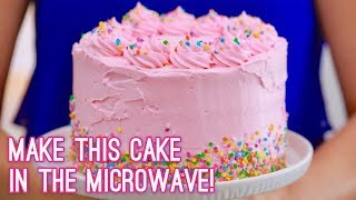 3Layer Cake Made in the Microwave  Gemmas Bigger Bolder Baking [upl. by Aihtniroc]