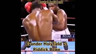 Brutal Incident Evander Holyfield vs Riddick Bowe shorts [upl. by Reni]