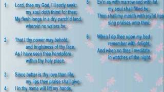 psalm 63 Scottish Metrical [upl. by Leigh]