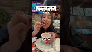 Todo lo que gasto en 1 Dia con preciossss💲💲🛍️😳😱 viralvideo hambre food compras dinero [upl. by Yrelle185]