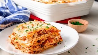 How To Make The Easiest Cheesiest Lasagna Ever  Delish Insanely Easy [upl. by Ng]