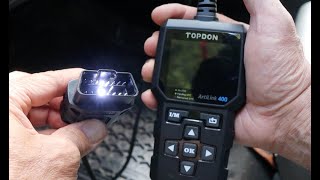 TOPDON ArtiLink 400 ODB Code Reader with Flashlight and Code Library Latest Model and under 40 [upl. by Anahahs688]