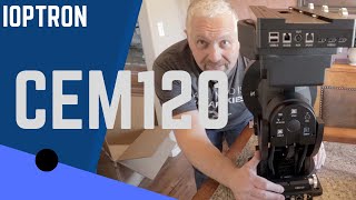 iOptron CEM120 Unboxing and Custom Pier Mounting [upl. by Nywnorb]