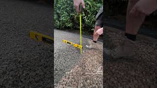 A quick video showing you some depths of permeable concrete on our resinbound that we install [upl. by Hartman]