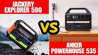 Anker PowerHouse 535 vs Jackery Explorer 500 Power Station [upl. by Breger]