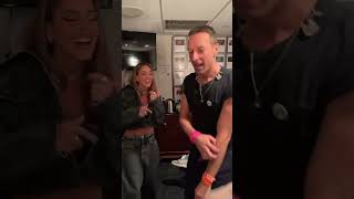 ❤️🔥Tini Stoessel volvió a cantar junto a Coldplay❤️🔥 [upl. by Merriott]