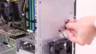 Lenovo ThinkSystem ST50 installing a thermal sensor [upl. by Chretien]