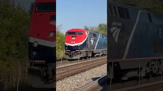 Phase 7 P42 with 2 Pacific Surfliner cars trailing railway railfan train amtrak amtraktrains [upl. by Carmelle]