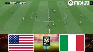 FIFA 23  USA vs Italy 1952024  FIFA Womens World Cup 2023  Gameplay PS  Full Match [upl. by Notnirt597]