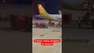 ஏர்போர்ட்டில் டிராக்டர் செய்யும் சாகசம்  International Airport  Trichy  Tractor  Flight  India [upl. by Enilra]