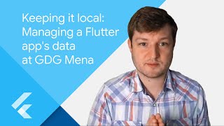 Keeping it local Managing a Flutter apps data [upl. by Acinorej]