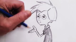 How To Draw Funny Cartoon Posture Step by Step [upl. by Dnalloh]