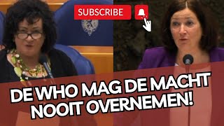 Caroline CONFRONTEERT minister met de stille overname van MACHT door de WHO [upl. by Nihs]