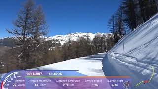 VarsRisoul  Pistes rouges des Sibières et de Zakopane  29 mars 2017 [upl. by Ottilie]