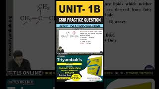 CSIR Practice Question  Unit 1  Topic B Composition structure and function of biomolecules [upl. by Gasser]