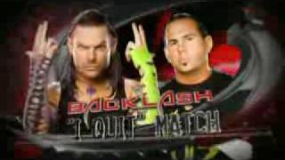 WWE Backlash 2009 MatchCard [upl. by Ainalem]